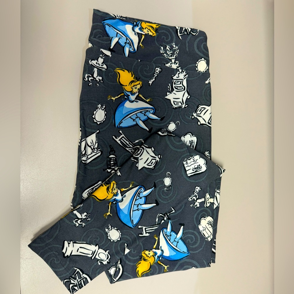 LuLaRoe Alice in Wonderland Disney Leggings